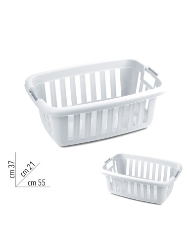 (CESTONE BIANCHERIA COLORE BIANCO GHIACCIO)