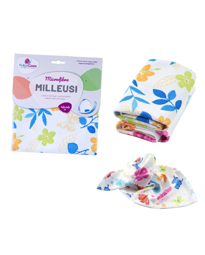 (PANNO MICROFIBRA MILLEUSI ELASTICIZZATO 40X40 CM)