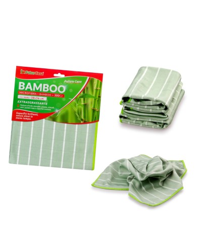 (PANNO MICROFIBRA 38X38 CM IN FIBRA DI BAMBOO)
