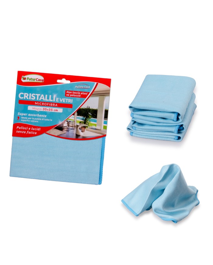 (PANNO MICROFIBRA 35X35 CM CRISTALLI)