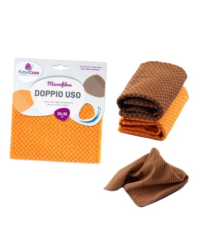 (PANNO MICROFIBRA 35X35 CM DOPPIO USO)