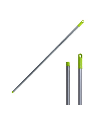 (MANICO METALLO ARGENTO CON CAPPUCCIO VERDE GIREVOLE LINE GREEN 120 CM)