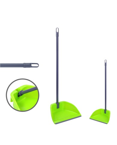 (PALETTA CON MANICO RECLINABILE E CON GOMMA MORBIDA VERDE/GRIGIO LINEA GREEN)
